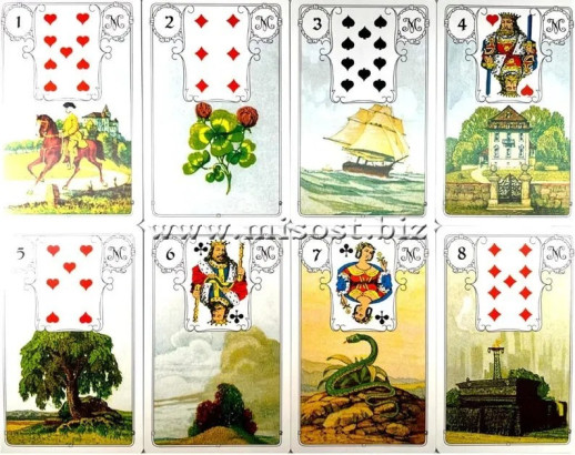 Оракул Ленорман Голубая Сова Премиум (Lenormand Blue Owl Premium Edition)