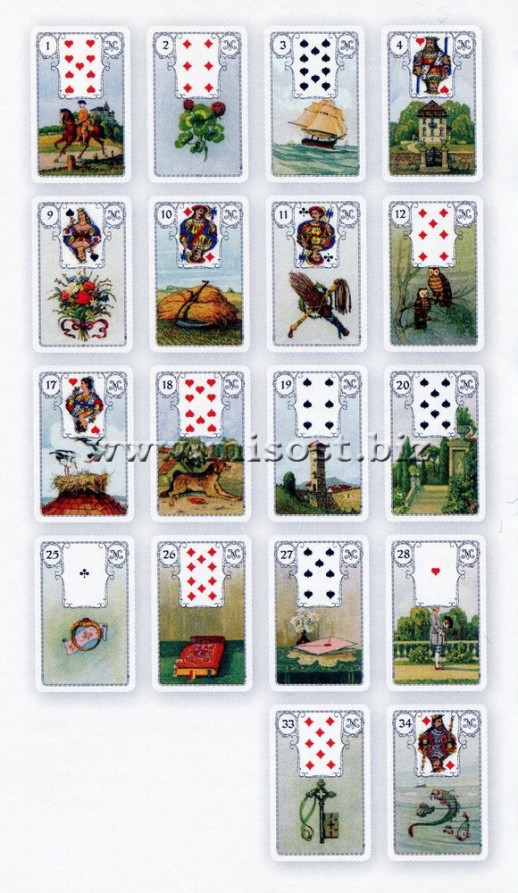 Оракул Ленорман Голубая Сова Премиум (Lenormand Blue Owl Premium Edition)