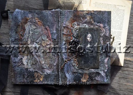 Блокнот - Дневник Ведьмы Черная Роза